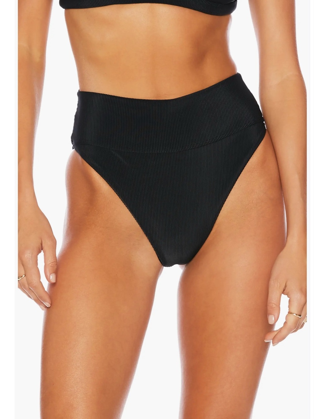 Beach Riot Set: Sophia Ribbed Bikini Top& Highway Ribbed Bikini Bottom; Large - Picture 9 of 14